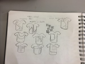 Concepts patterns for M-shirt.